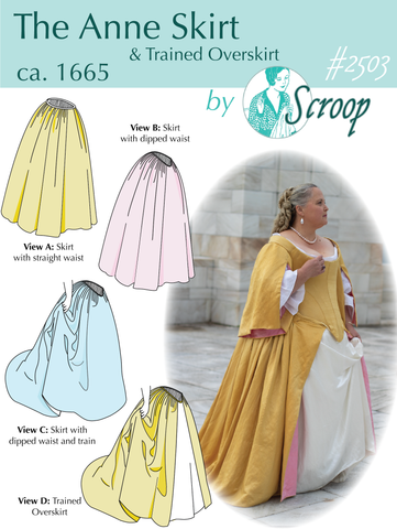 Anne Skirt & Trained Overskirt ca. 1665