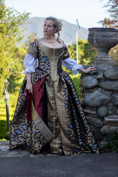 Anne Skirt & Trained Overskirt ca. 1665