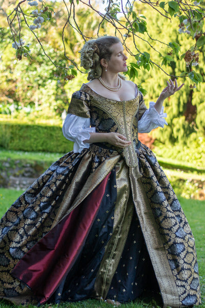 Anne Skirt & Trained Overskirt ca. 1665