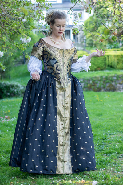 Anne Skirt & Trained Overskirt ca. 1665