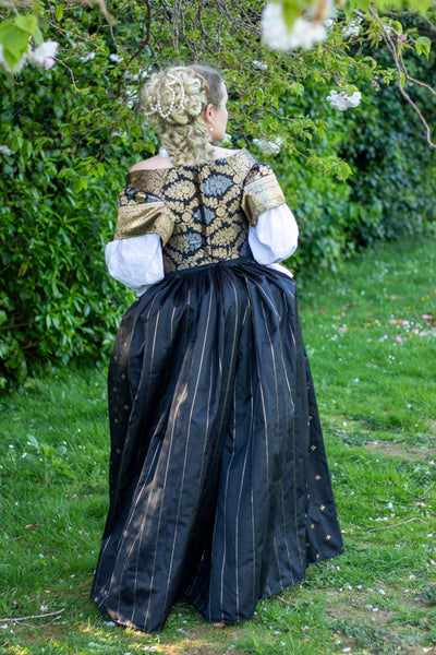Anne Skirt & Trained Overskirt ca. 1665