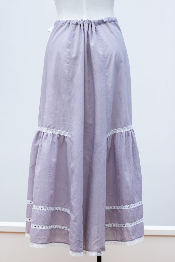 19th Hand Quilted Petticoat Skirt Purple – makky