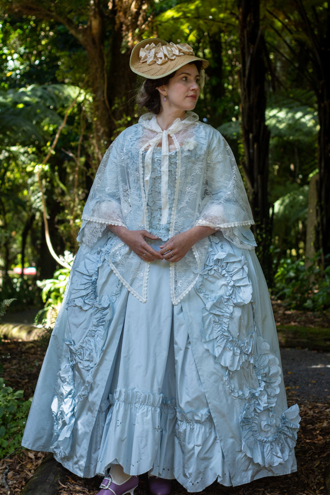 mantle dress Nothing like a fabulously huge hood for costume drama! , This is the Sophia Mantle, and I wish I had an excuse to wear it every single day!, #scrooppatterns #sophiamantle #1780sfashion This mantle is made according to the fashion of Middle Ages Marie Mantle 1740-1779